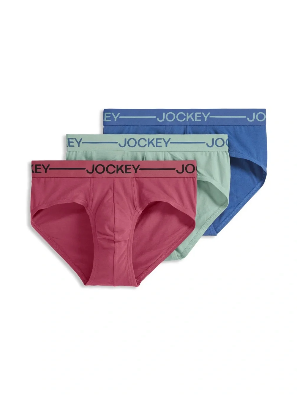 Jockey Men’s Organic Cotton Stretch Low-Rise Briefs 3-Pack Size 2XL New